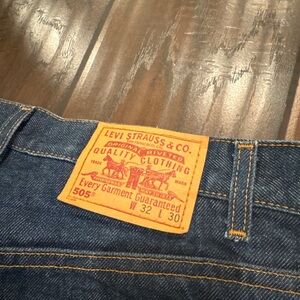 Vintage 1990s Levi’s 505 Jeans Made in USA W32 L30 Dark Wash